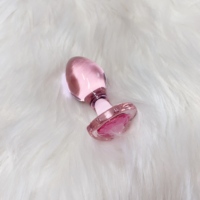 Estimulación vaginal y anal Cuentas de cristal de alta calidad Anal Butt Plug Glass Dildo Pene Juguetes sexuales para juguete anal Masculino