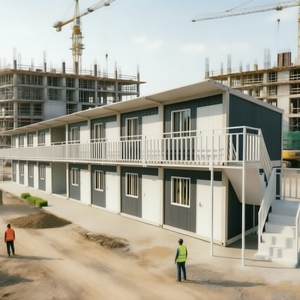 Casa Vacacional de Dos Pisos en Contenedor con Balcón y Baño, Edificio Modular Confortable - Product Image 4