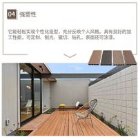 Plancher en composite WPC écologique européen, imperméable, antidérapant, brossé, en chêne, pour sous-sol, entrepôt, extérieur
