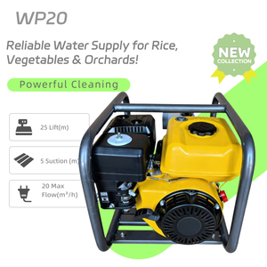 Pompa centrifuga per acqua a benzina da 2 pollici, 4HP, fornisce produzione di attrezzature originali per l'irrigazione agricola - Product Image 1