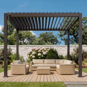 Puertas Corredizas de Vidrio para Terraza Acristalada <span class=keywords><strong>con</strong></span> Marco de Aluminio, Vista Panorámica, Invernadero, Vidrio Aislante <span class=keywords><strong>con</strong></span> Recubrimiento Low-E y Protección UV - Product Image 1