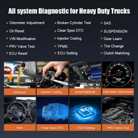 Herramienta de Diagnóstico para Camiones Humzor NP816 2026, Escáner OBD2 12v 24v, Compatible con SAS, DPF, TPMS, Diagnóstico Completo del Sistema para Autos de 24V