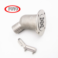 Égouttoir de pont, partie de la coque, accessoires pour bateaux marins, acier inoxydable 316, boule intégrée empêchant le reflux