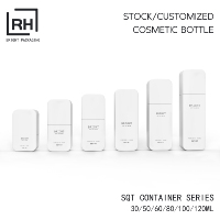 Flacon d'emballage carré en plastique personnalisé pour cosmétiques, huiles essentielles, sérums et essences – 30ml, 50ml, 60ml, 80ml, 100ml, 120ml