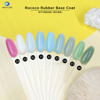 Nouvelle couche de base en caoutchouc nébuleuse colorée couche de base en caoutchouc sans hema vernis à ongles gel auto-nivelant paillettes tremper vernis de base de gel