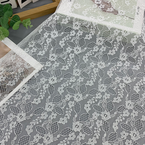 Tela Jacquard de Poliéster con Patrón de Encaje Elegante al por Mayor, Textil Suave para <span class=keywords><strong>Vestidos</strong></span> de Novia, Decoración del Hogar, Velos y Cortinas - Product Image 1