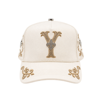 Casquette de baseball OEM personnalisée 5 panneaux A-Frame G5 X NY pour enfant, casquette trucker en daim à large bord, casquettes à strass et à barbe chromée, casquettes NY