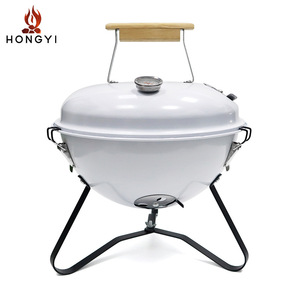 Parrilla Portátil Esférica Mini Hongyi de Acero Inoxidable con Termómetro, Horno de Carbón para Uso en Exteriores, para 3-5 Personas - Product Image 5
