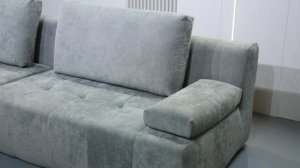 โซฟาผ้าลูกฟูกแบบกว้าง รุ่น Wide-Wale โซฟาเบดแบบแยกส่วน 2-in-1 สำหรับใช้งานได้หลากหลาย ขาเหล็กสแตนเลสสำหรับพื้นที่ขนาดเล็ก - Product Image 5