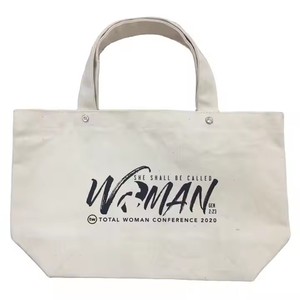Bolsas de Compras de Lona de Algodón para Mujer, con Cierre y Logotipo Personalizado, Venta al Por Mayor - Product Image 2