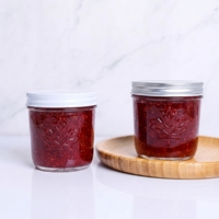 Pot en verre transparent minimaliste avec couvercle en bambou, conteneur de rangement empilable pour la salle de bain et les produits de beauté, Canada
