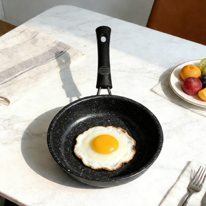 Venta al por mayor Mini 20cm Metal Antiadherente Cocina Sartén Frito Carne Sartenes Hierro Fundido Utensilios de Cocina Panci - Product Image 5