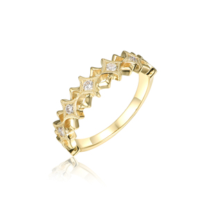 9K <span class=keywords><strong>10K</strong></span> 14K 18K massief gouden lab-gekweekte diamanten klassieke cluster verlovingsring voor unisex feest IGI gecertificeerd - Product Image 1