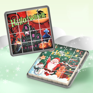 Vente chaude enfants bricolage jeu et Puzzle planche à <span class=keywords><strong>dessin</strong></span> jouet bloc de construction noël <span class=keywords><strong>Halloween</strong></span> vacances Promotion cadeau jouet - Product Image 4
