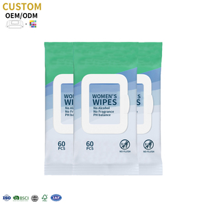 Salviette Detergenti Antibatteriche Ecologiche OEM 60 Pezzi, Etichetta Privata, Extra Morbide e Profumate per <span class=keywords><strong>Donne</strong></span>, Salviette Umidificate Perfette - Product Image 2