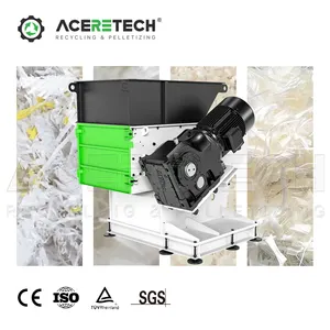Aceretech LS800 Waste PVC Pipes Shredding Recycle Plastics Hollow Shredder Machine