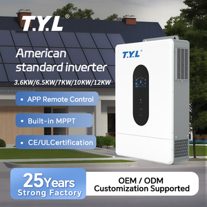Système solaire hybride TYL 7200W 120V 240V avec CT, compatible export zéro et générateur, conception T.Y.L-7200W, système hybride split-phase TYL 7200W - Product Image 1
