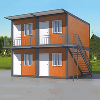 Maison préfabriquée de luxe de 20 pieds, Chine, maison à 2 chambres, plans prêts à l'emploi, maison conteneur détachable, prête à la vente, fabriquée en panneaux sandwich