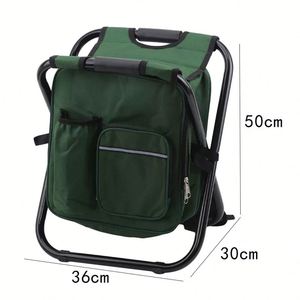 Sac à dos pliable avec siège intégré et glacière pour le camping et la pêche - Product Image 2