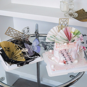 น้ำผึ้งและของตกแต่งเค้กสไตล์จีน อะคริลิคลายอักษรประดับผีเสื้อ สำหรับวันวาเลนไทน์และเทศกาลฉีซี - Product Image 1