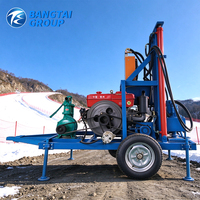 Machine de forage de puits d'eau à moteur diesel Changchai, équipement hydraulique pour l'approvisionnement en eau souterraine, les puits d'irrigation et les projets d'eau