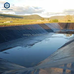 Polypropylene तालाब लाइनर Geomembrane तालाब प्रबलित पॉलीथीन 20 लाख पॉलीथीन लाइनर निविड़ अंधकार Geomembrane