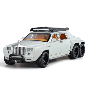 Modèle <span class=keywords><strong>de</strong></span> voiture <span class=keywords><strong>de</strong></span> sport Phantom 6X6 à l'échelle 1:32 <span class=keywords><strong>de</strong></span> haute qualité avec <span class=keywords><strong>toit</strong></span> étoilé, en métal moulé sous pression, haute simulation, collection classique, décoration - Product Image 1