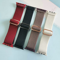 Convient pour Apple Watch SE 765, bracelet élastique à boucle tissée - bracelet simple et élégant de style iWatch 8