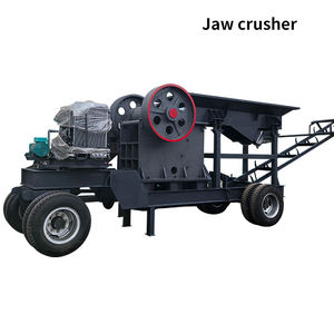 Concasseur à mâchoires mobile neuf et d'occasion pour le concassage de minerai, de pierre et de matériaux de construction, composants essentiels du moteur et de l'engrenage pour la ligne de production minière - Product Image 2