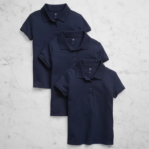 <span class=keywords><strong>Polo</strong></span> per Bambini Traspirante ad Asciugatura Rapida, Resistente alle Macchie, Uniforme Scolastica <span class=keywords><strong>Bianca</strong></span> per Climi Caldi - Product Image 2