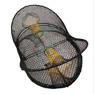 La Chine fabrique un piège à crevettes de haute qualité piège à <span class=keywords><strong>écrevisse</strong></span>s de pêche en maille noire, équipement de poisson - Product Image 1