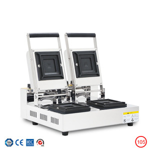 Sandwichera eléctrica de acero inoxidable, parrilla para el desayuno, tostadora, donut, pan, <span class=keywords><strong>Panini</strong></span>, prensa, máquina de gofres - Product Image 4