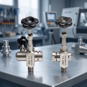 Industrial <b>Needle</b> Manual High Temperature Gauge Glass Cock <b>Valve</b> SS202 SS304 150LB Screwed Threaded Water Level Gauge API 598 - Product Image 2