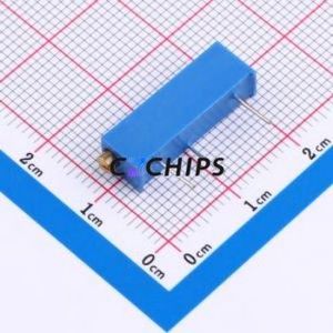 ตัวต้านทาน/โพเทนชิโอมิเตอร์แบบปรับได้สำหรับ3006P-201ผ่านชิ้นส่วนรู (THT)-3P, ตัวต้านทาน6.5x4.9มม. 200Ohm 10% 750mW 250ppm/℃ - Product Image 2