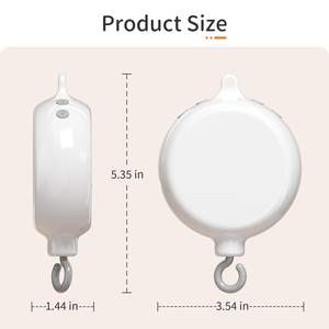 Portable Sound Machine Baby Music Box Spinner avec 3 Modes Baby <span class=keywords><strong>Mobile</strong></span> Music Box Crib <span class=keywords><strong>Mobile</strong></span> Motor - Product Image 3