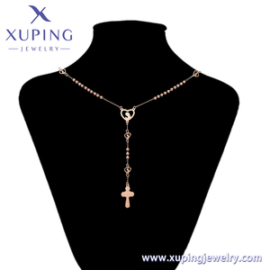 XUPING Gioielli Cina Ingrosso Collana con Ciondolo a Croce Semplice Vintage in Acciaio Inossidabile da Donna - Product Image 6