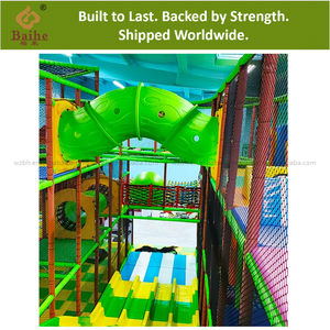 BAIHE grande aire de jeux intérieure thème forêt centre sportif intérieur avec Naughty Castle Slide Ball Pit Ball - Product Image 4