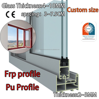 Proveedor de Perfiles de Extrusión de Fibra de Vidrio FRP GRP Resistentes a la Intemperie con Servicio OEM para Ventanas de PU, para Obras de Ingeniería Comercial