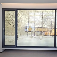 Ventanas Corredizas Horizontales Modernas de Aleación de Aluminio ZEYI con Rotura de Puente Térmico, Diseño de 3 Paneles para Uso en Hoteles
