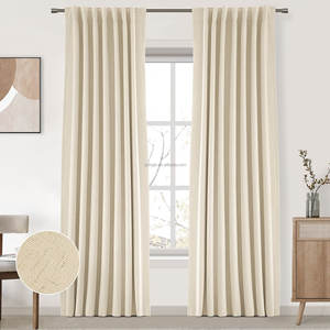 Chambre à coucher, salon, rideaux modernes isolés multicolores 100% polyester pour toutes les saisons - Product Image 1