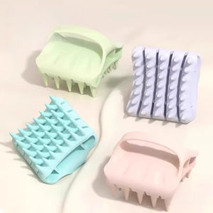 Brosse de bain ovale double face en silicone, nettoyant corporel exfoliant, gommage capillaire, soulagement des démangeaisons, douce et confortable - Product Image 4