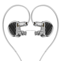 TRN JAWS Moniteurs audio spatiaux supra-auriculaires à faible distorsion, son immersif, casque filaire pour jeux, IEM
