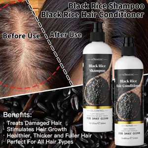 KORMESIC Private Label Black Rice Moisturizing Hair Care Wash Set Hair Spray Shampoo <b>Conditioner</b> Korean Nourishing Anti-Dandruff - Product Image 2