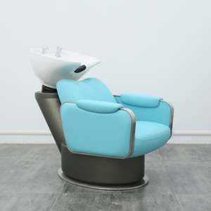Sillón de Lavado de Cabello Reclinable de Lujo 2026 con Marco Dorado, Silla Hidráulica para Salón de Belleza Profesional y Spa - Product Image 1