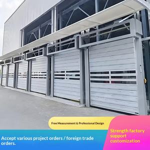 Porte à enroulement rapide moderne résistante au vent, porte à enroulement rapide haute vitesse, porte à enroulement antivol en matériau composite pour entrepôt, <span class=keywords><strong>garage</strong></span>, usine - Product Image 4