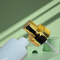 Pompe Distributrice de Liquide de Luxe en Stock 18-410 20-410 24-410 28-410 en Aluminium Doré et Plastique pour Bouteilles Cosmétiques et de Vin, Anti-Fuite