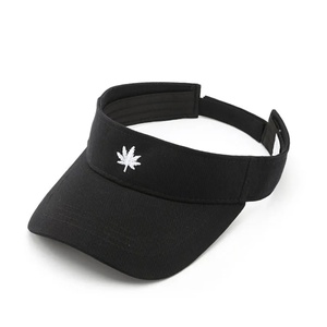 <b>Navy</b> Pure Color Summer Sun <b>Hat</b> with Custom Embroidery Logo Fashionable Beach Visor <b>Hat</b> for Sports and Travel - Product Image 5