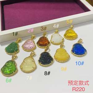 จี้พระพุทธรูปหยกเคลือบทอง 24K งานฝีมือประณีต สวยงาม <span class=keywords><strong>ใส</strong></span>เหมือนคริสตัล จากซูปิง จิวเวลรี่ - Product Image 6