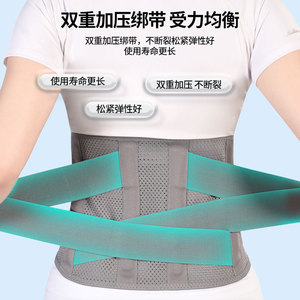 Lumbar Support Belt Breathable Adjustable Steel Plate Back Pain Relief Waist Protection For <b>Men</b> And Women - Product Image 1