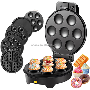 Aifa 5 en 1 Mini <span class=keywords><strong>Gaufrier</strong></span> Détachable Pour <span class=keywords><strong>Petit</strong></span> Donut <span class=keywords><strong>Forme</strong></span> de <span class=keywords><strong>Coeur</strong></span> Gaufre Pancake Gingerbread Man Christmas Promotion Limitée - Product Image 2